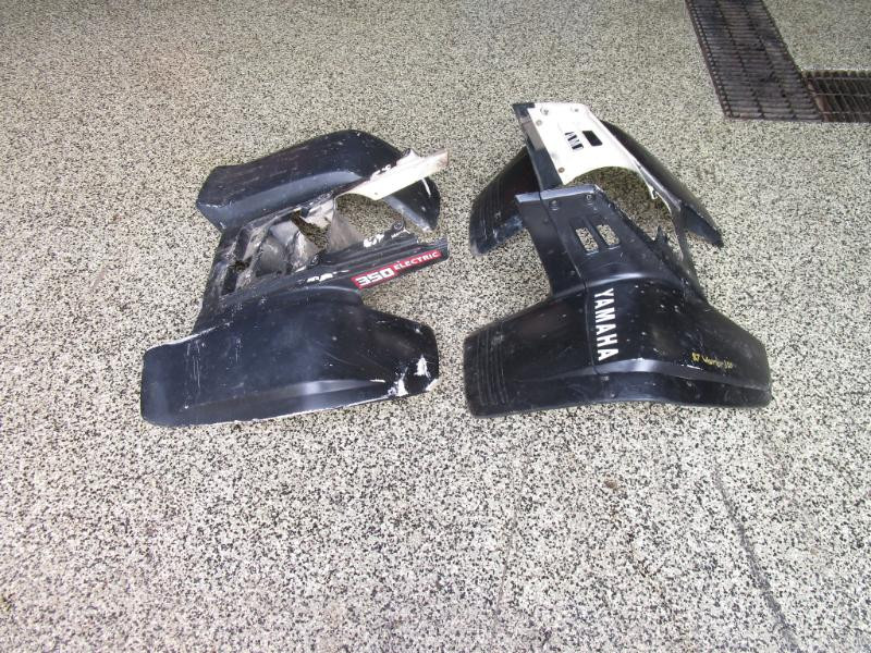 87 Yamaha 350 X Warrior Fenders Front Rear 3GD-W215D-52-00 1987